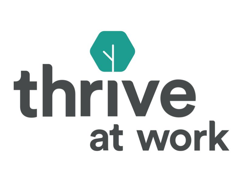 Thrive at Work text logo